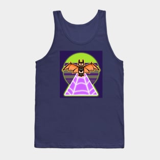 Rad Synth Halloween Bat Tank Top